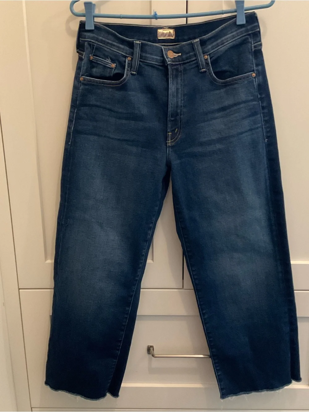Mother The Mid Rise Rambler Zip Ankle Fray Size 28 Petite - Picture 4 of 12